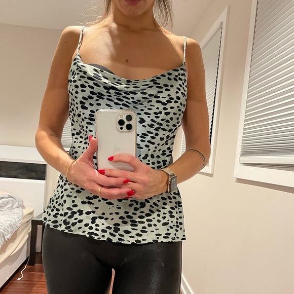 Zara Satin Printed Camisole - Picture 5 of 5